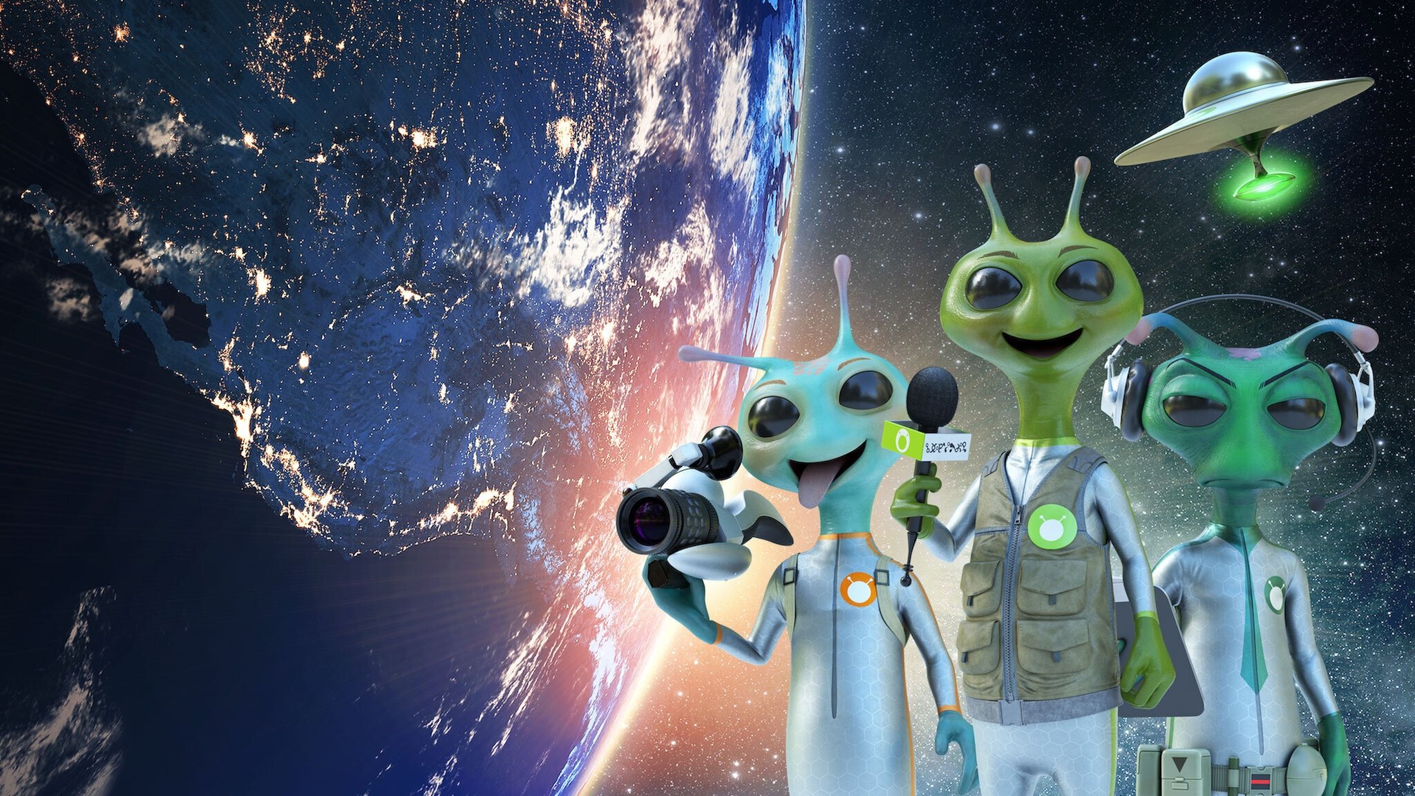 Alien TV Background