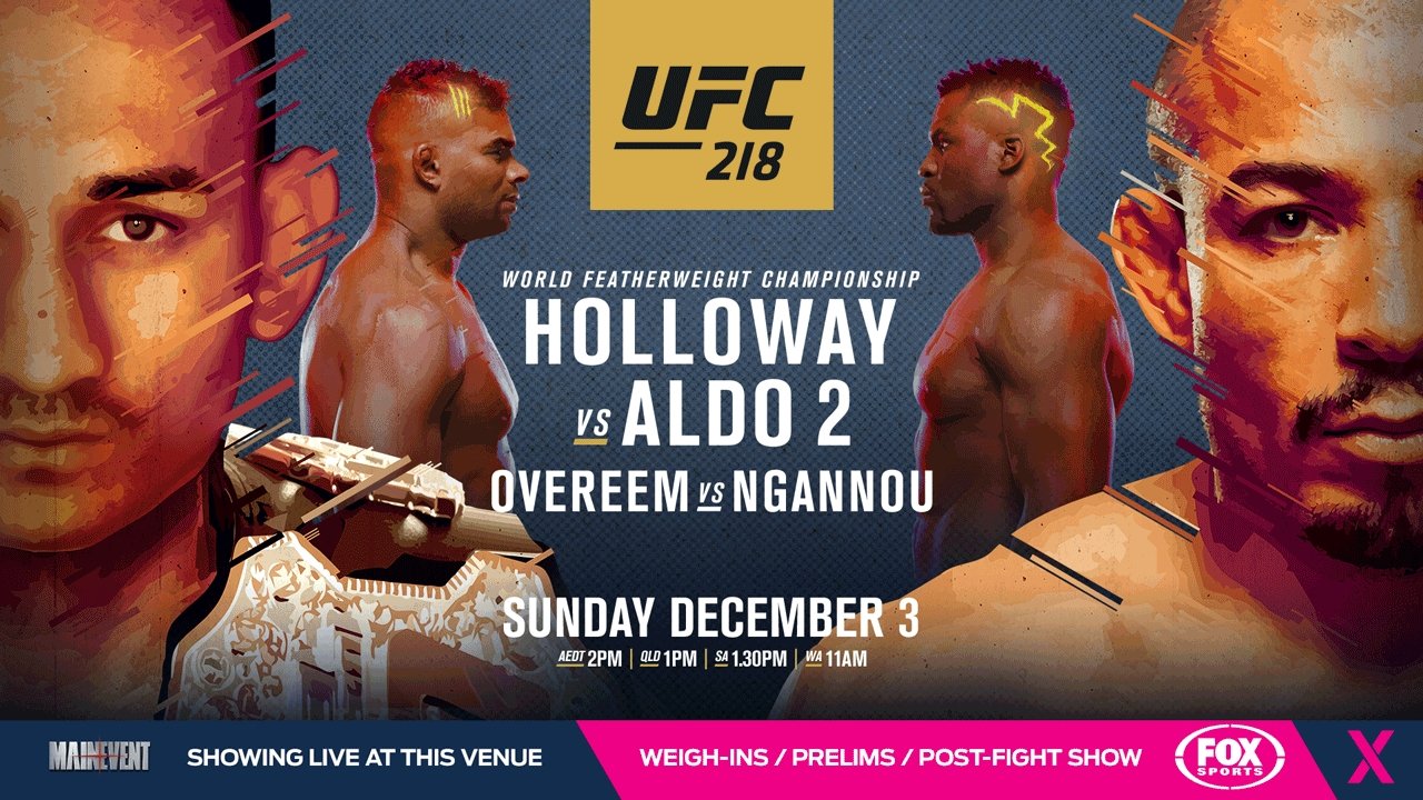 UFC 218: Holloway vs. Aldo 2 Background
