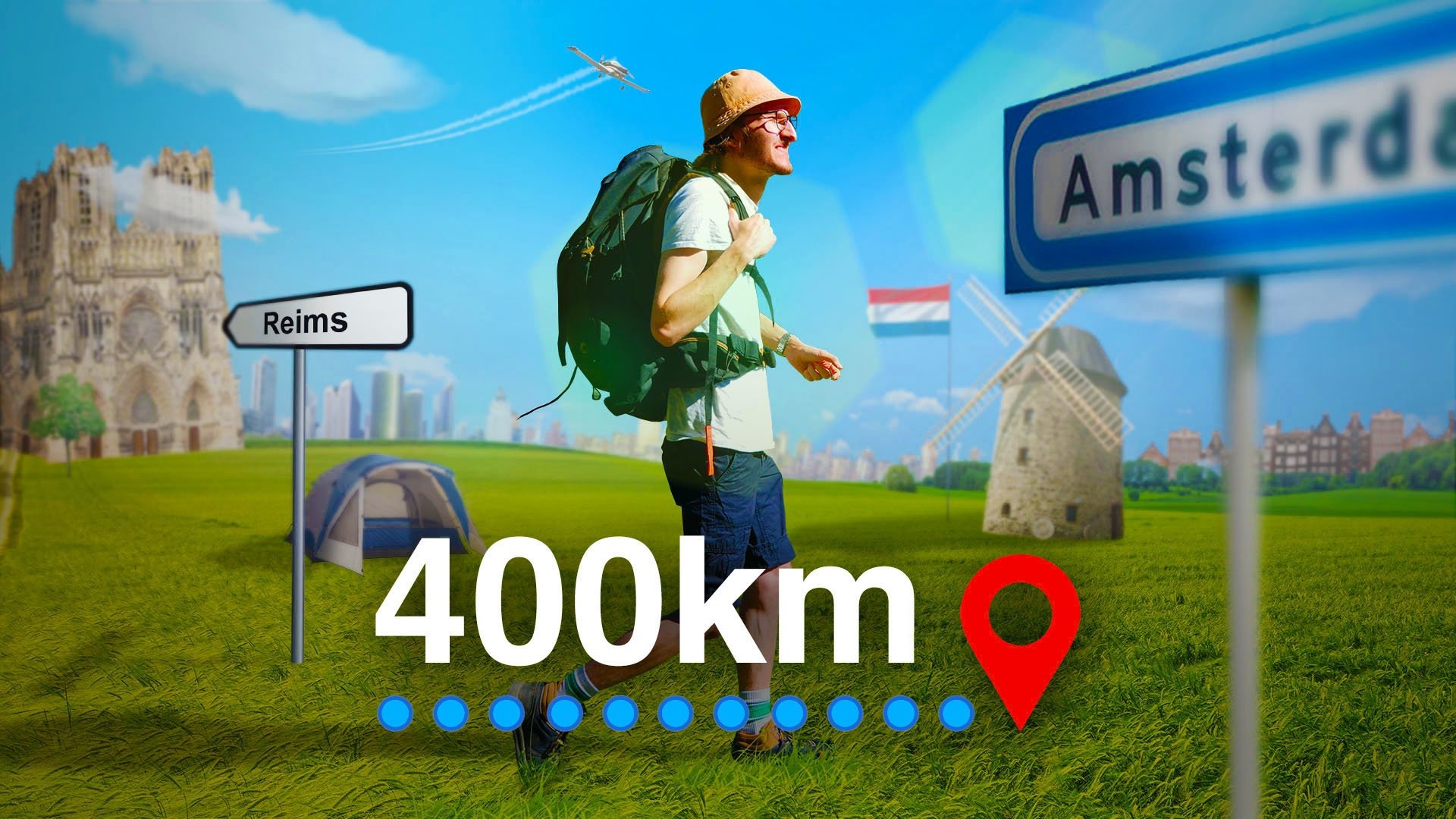 400km à pied jusqu'à Amsterdam (le plus gros défi de ma vie) Background