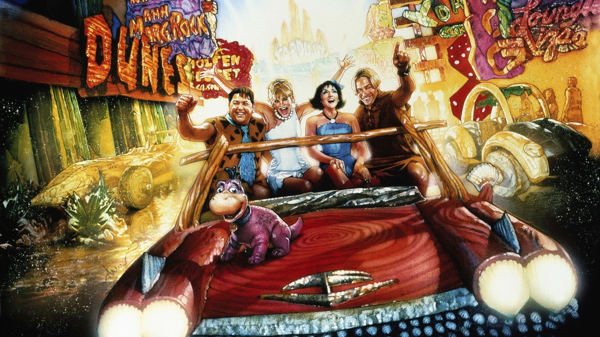 The Flintstones in Viva Rock Vegas Background