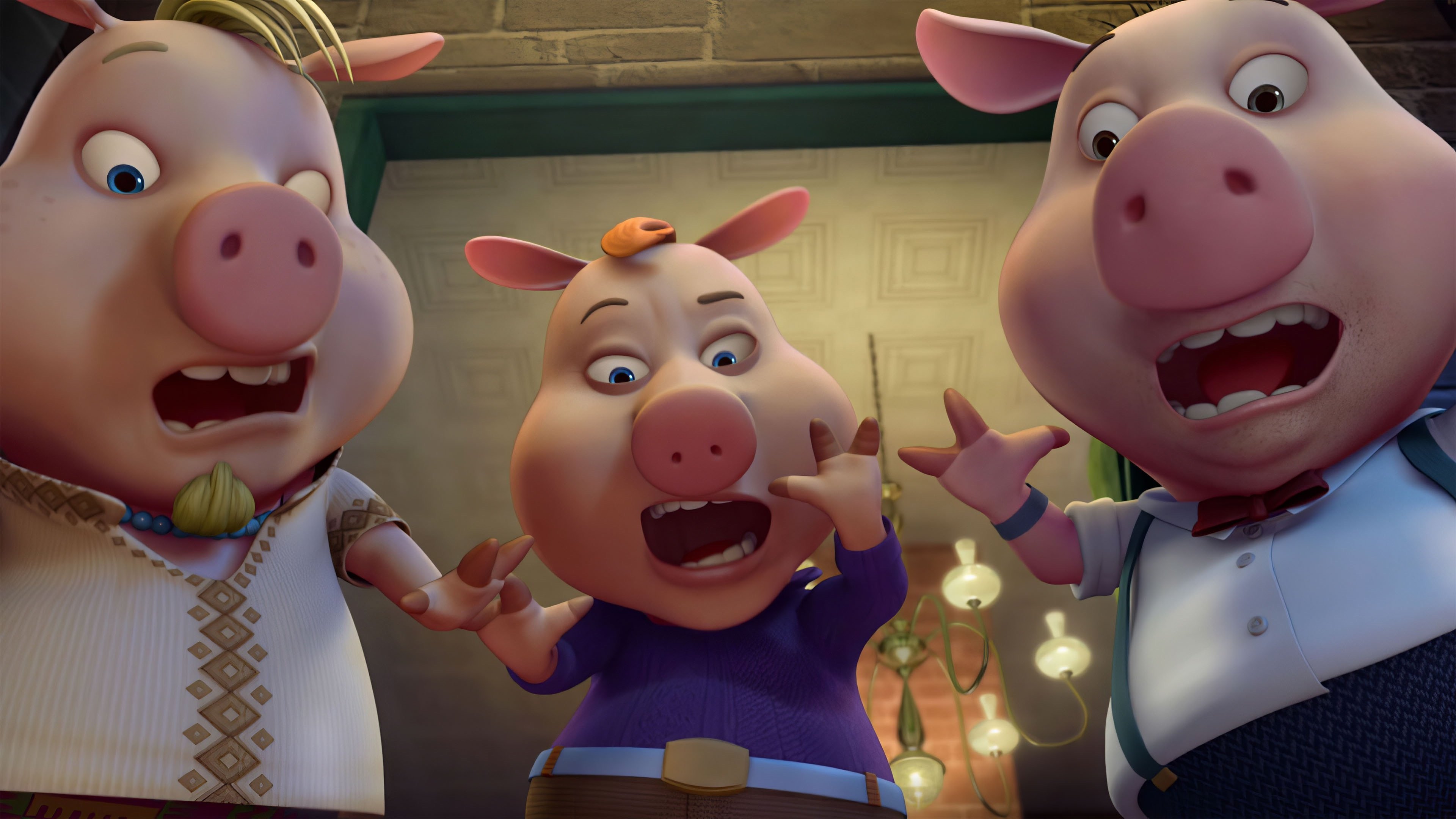 Unstable Fables: 3 Pigs and a Baby Background
