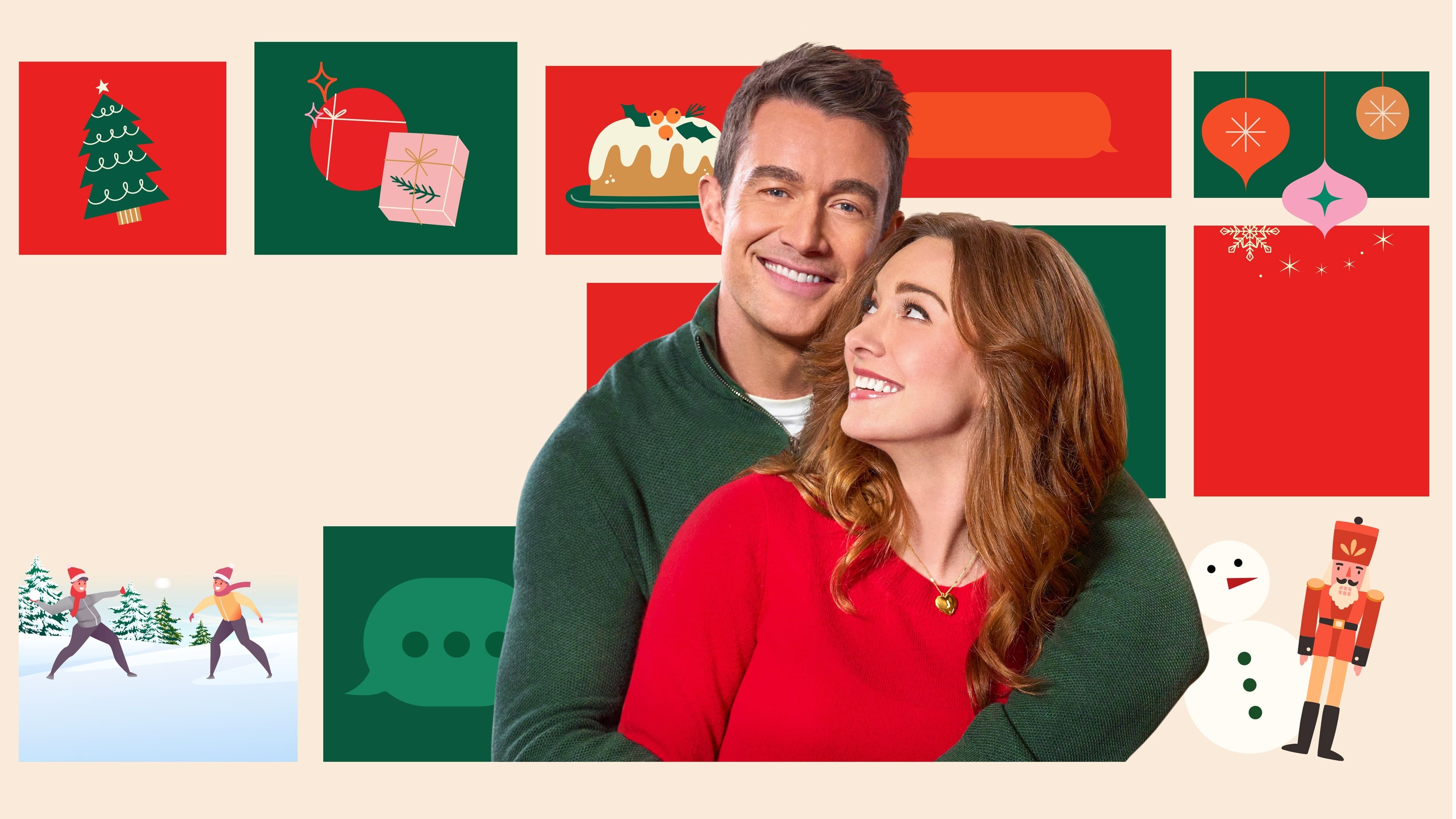 'Twas the Date Before Christmas Background