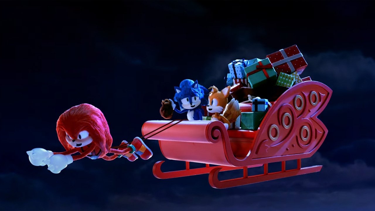 A Very Sonic Christmas Background
