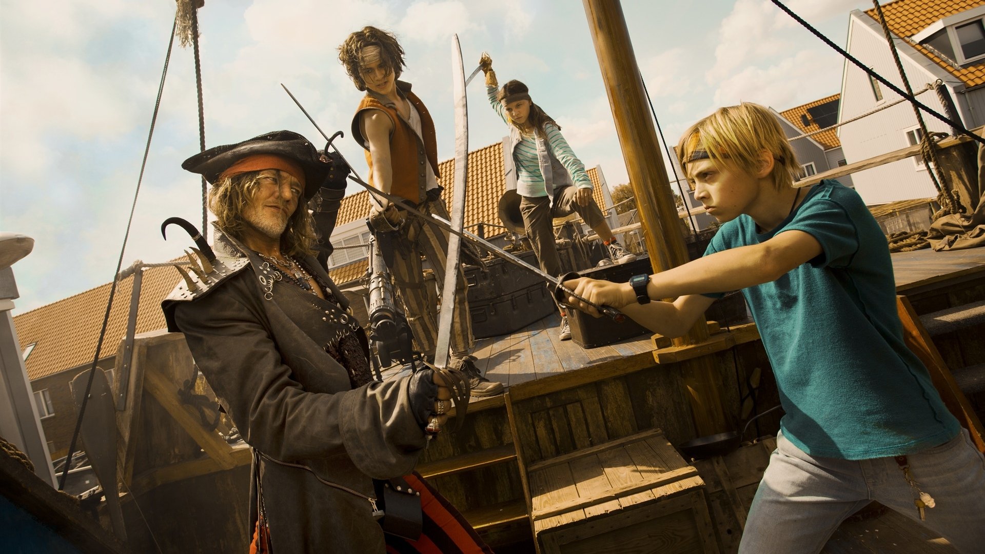 Pirates Down the Street Background