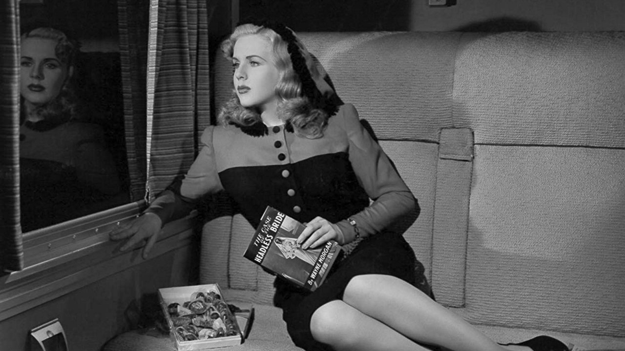 Lady on a Train Background