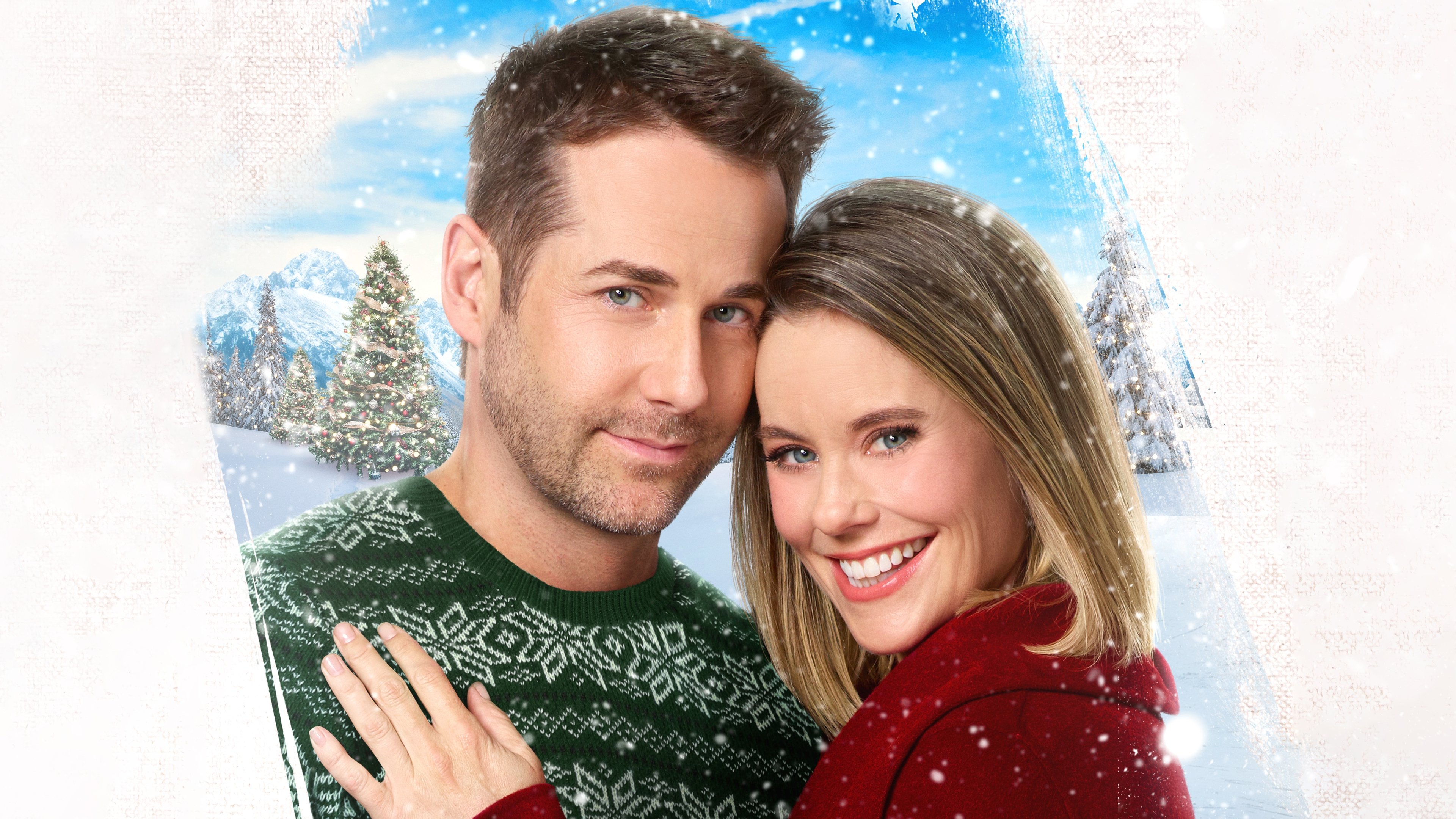 Never Kiss a Man in a Christmas Sweater Background