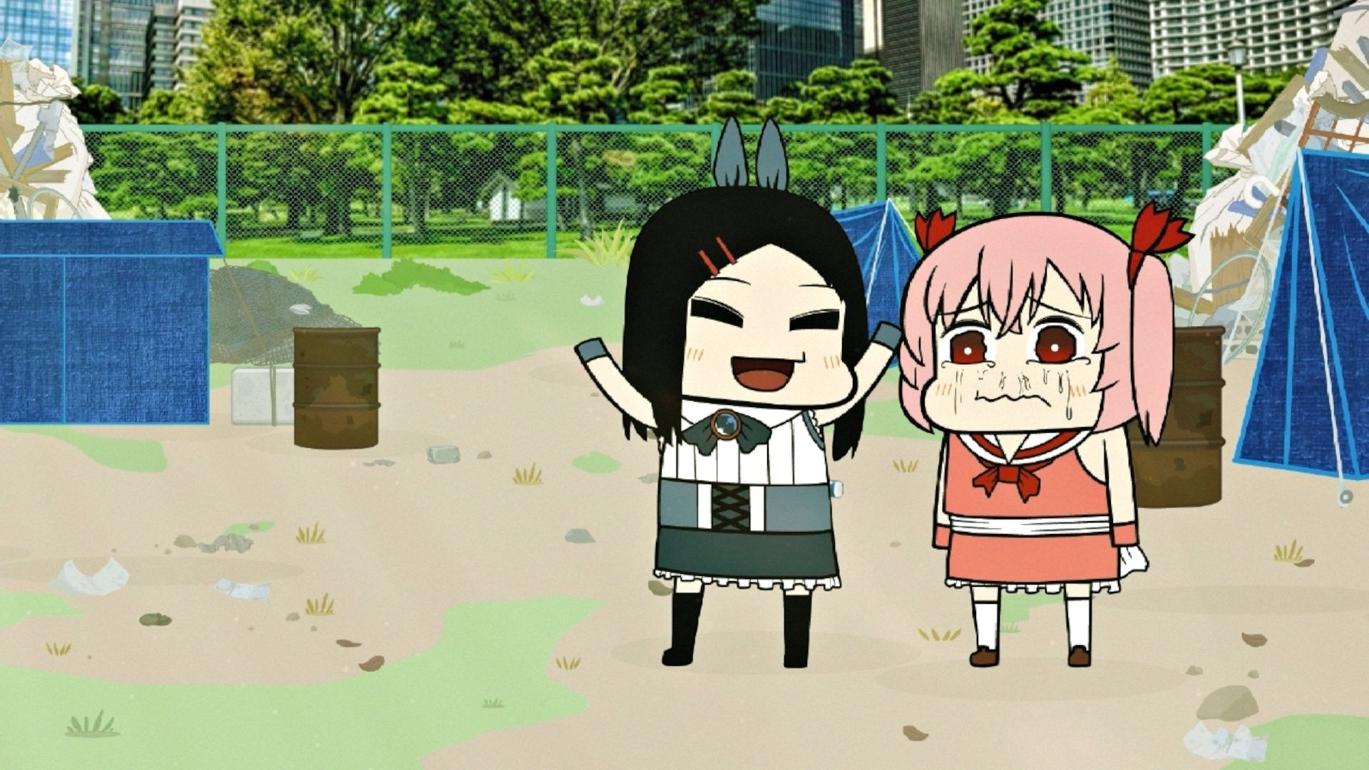 Welcome to Magical Girl Village (illegally occupied) Background