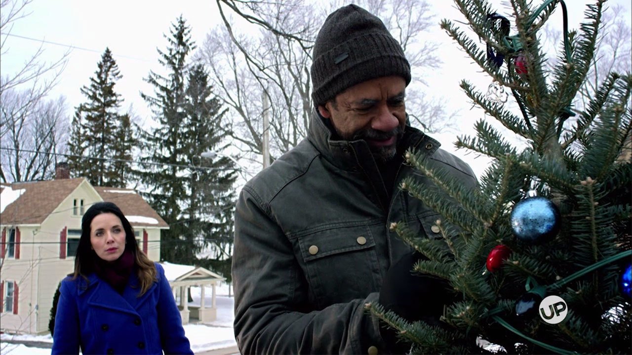 The Rooftop Christmas Tree Background