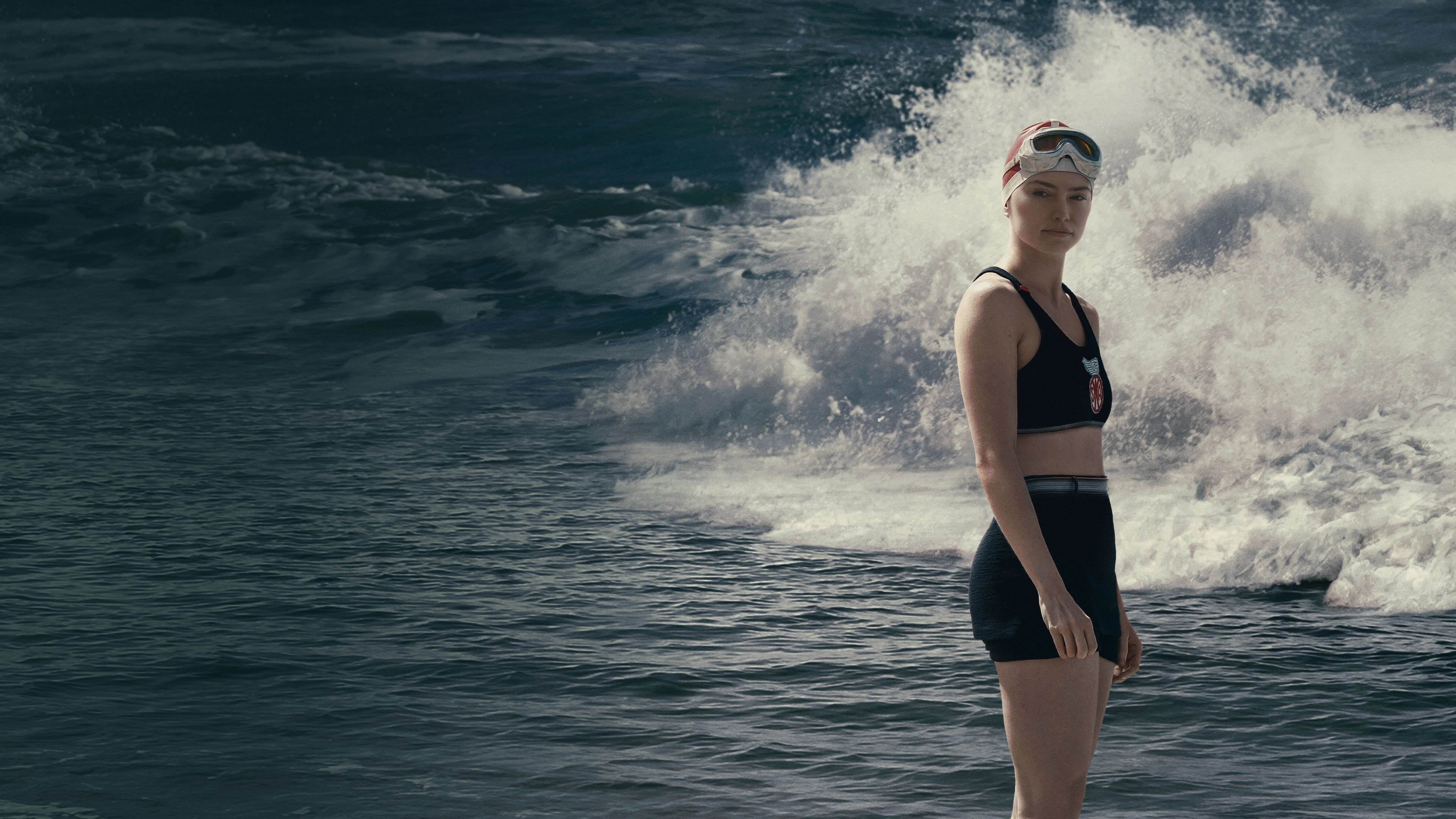 Young Woman and the Sea Background