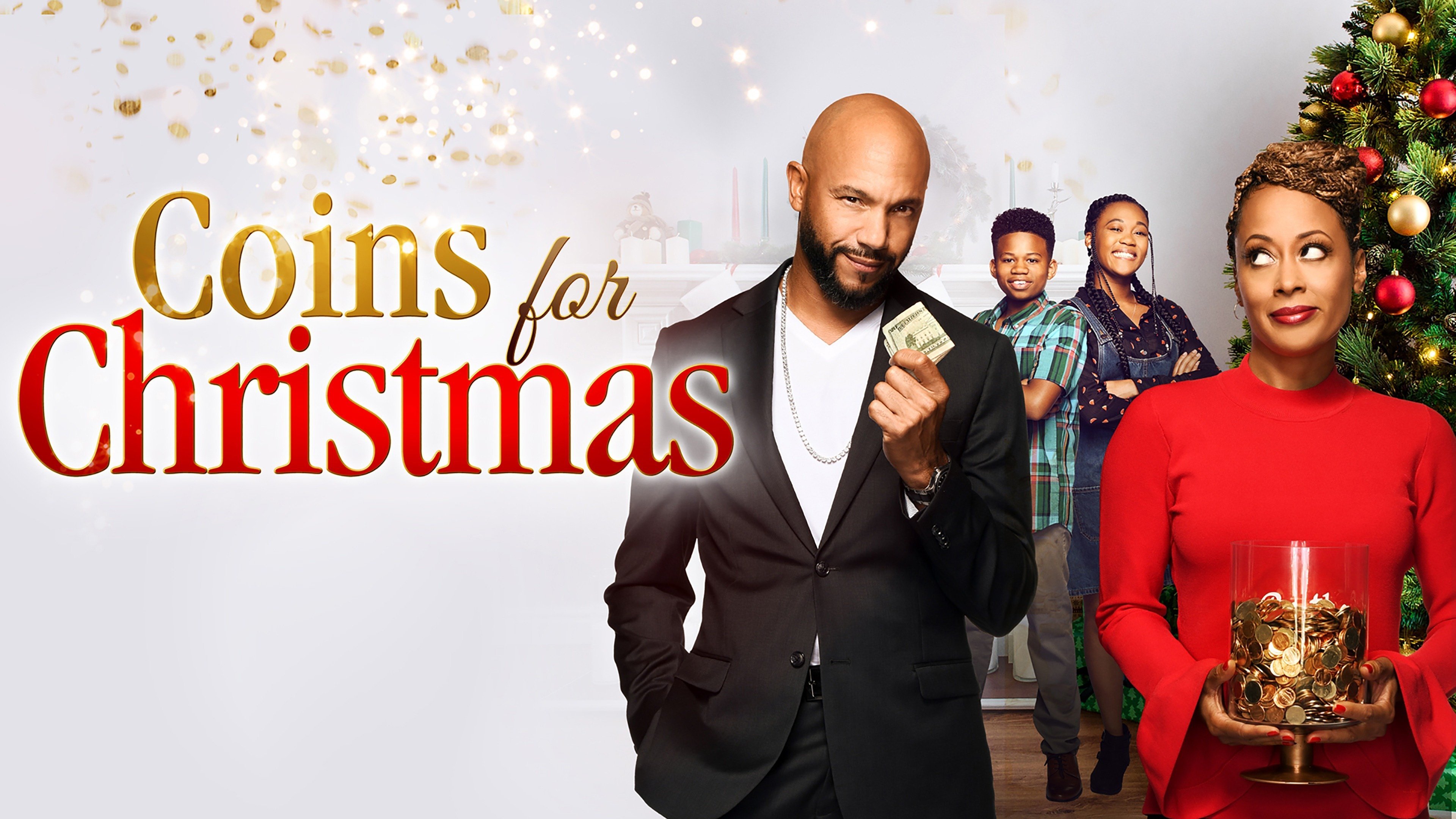 Coins for Christmas Background