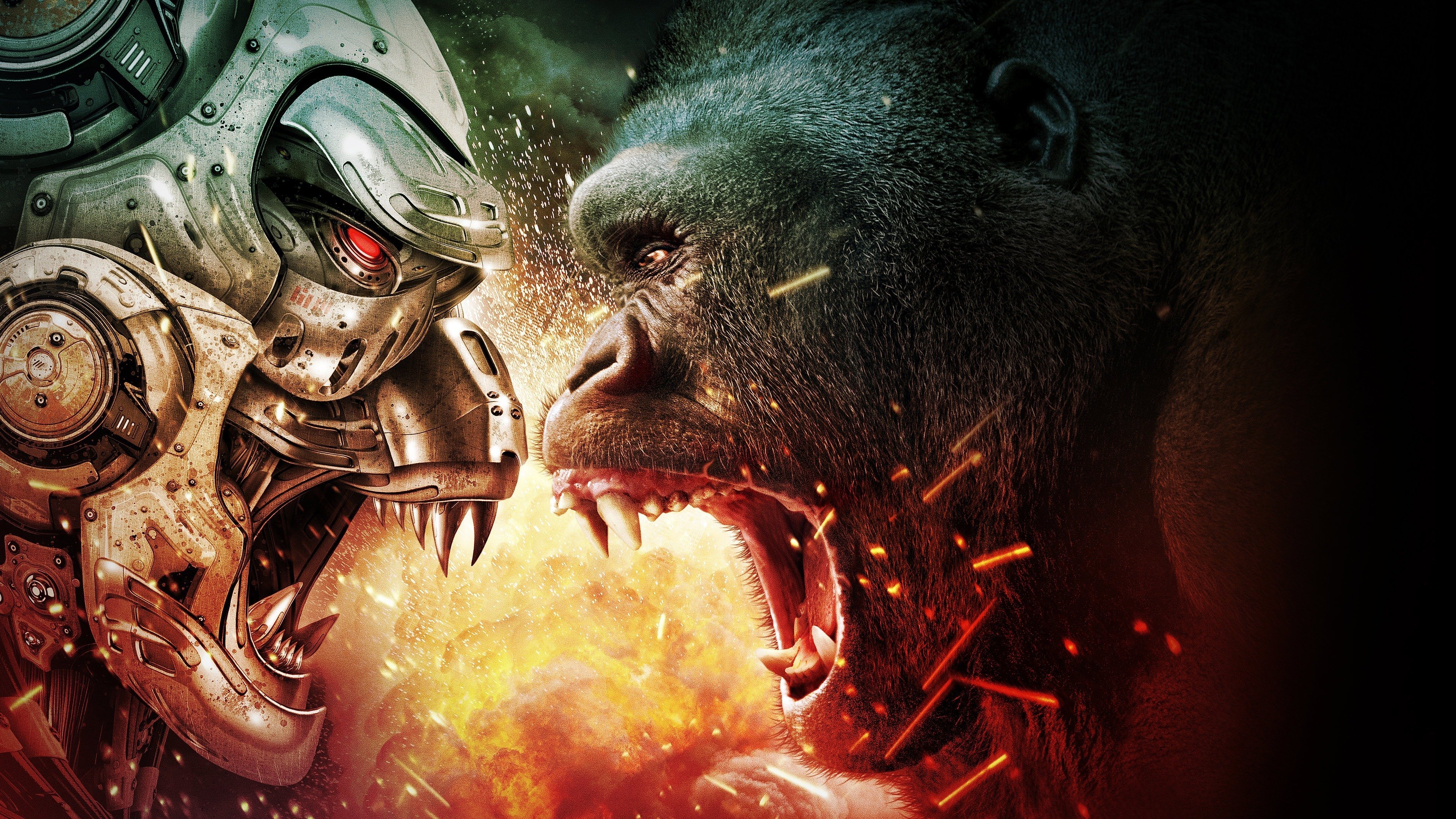 Ape vs Mecha Ape Background