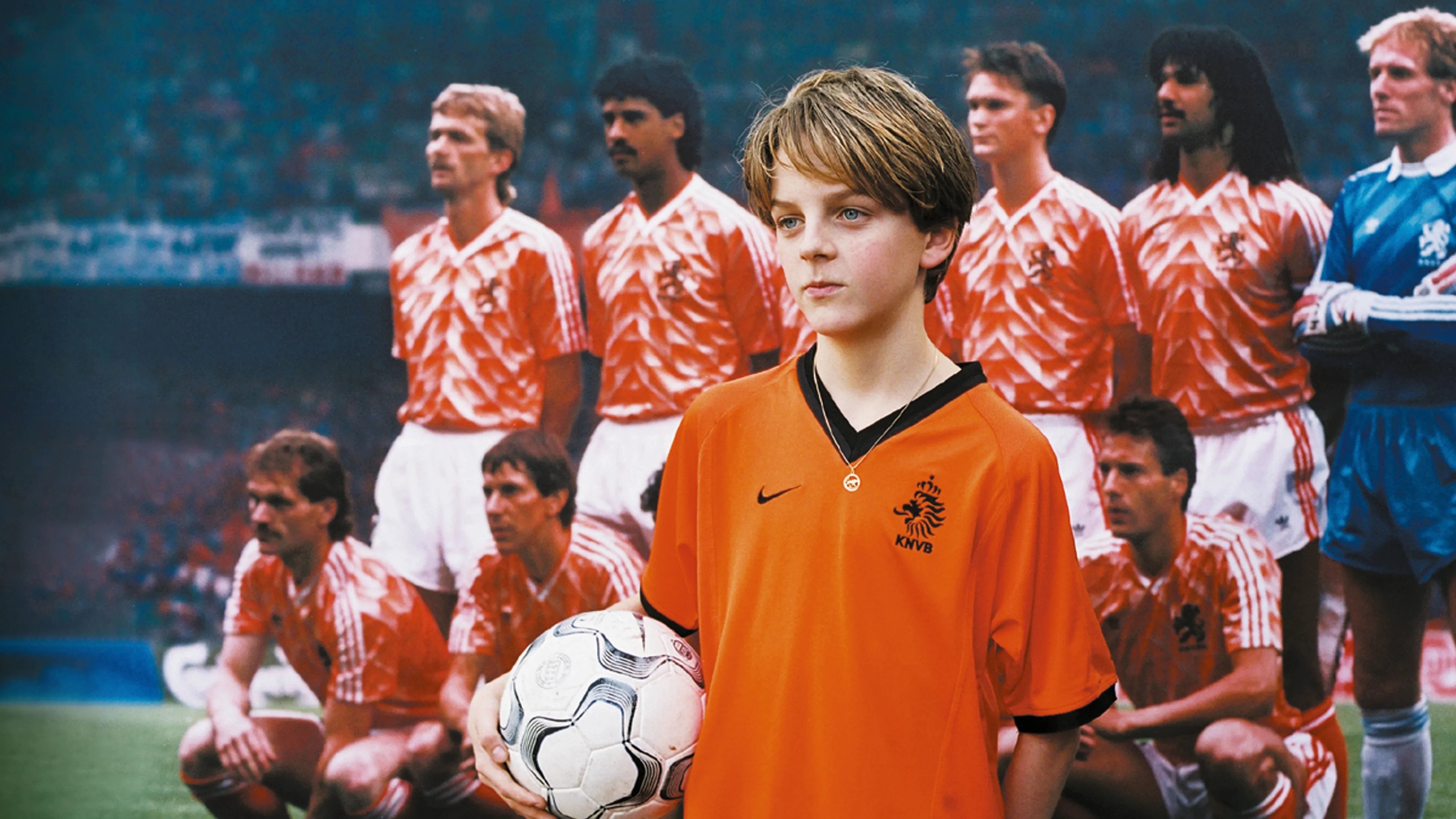 In Orange Background