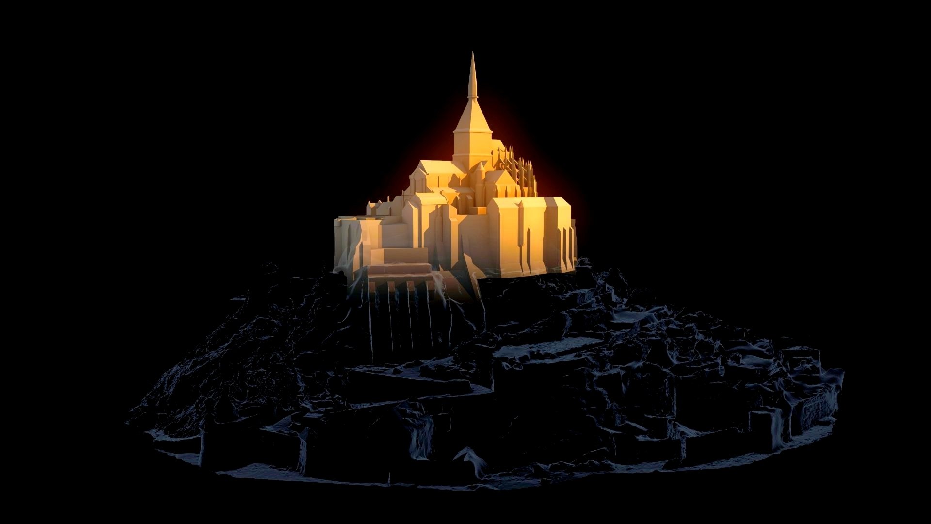 Mont Saint-Michel: The Enigmatic Labyrinth Background