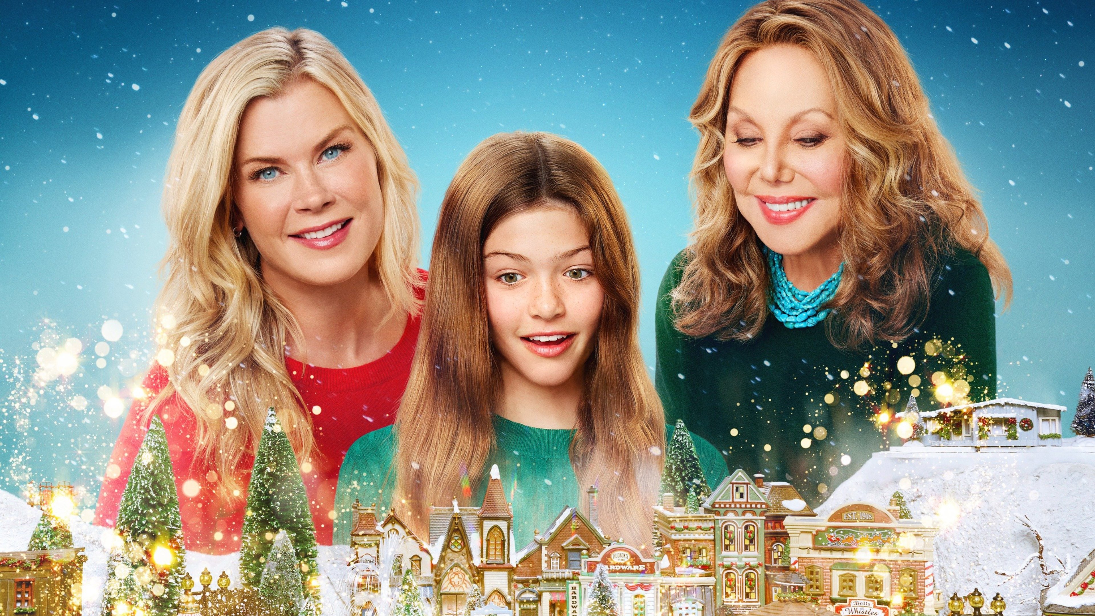 A Magical Christmas Village Background