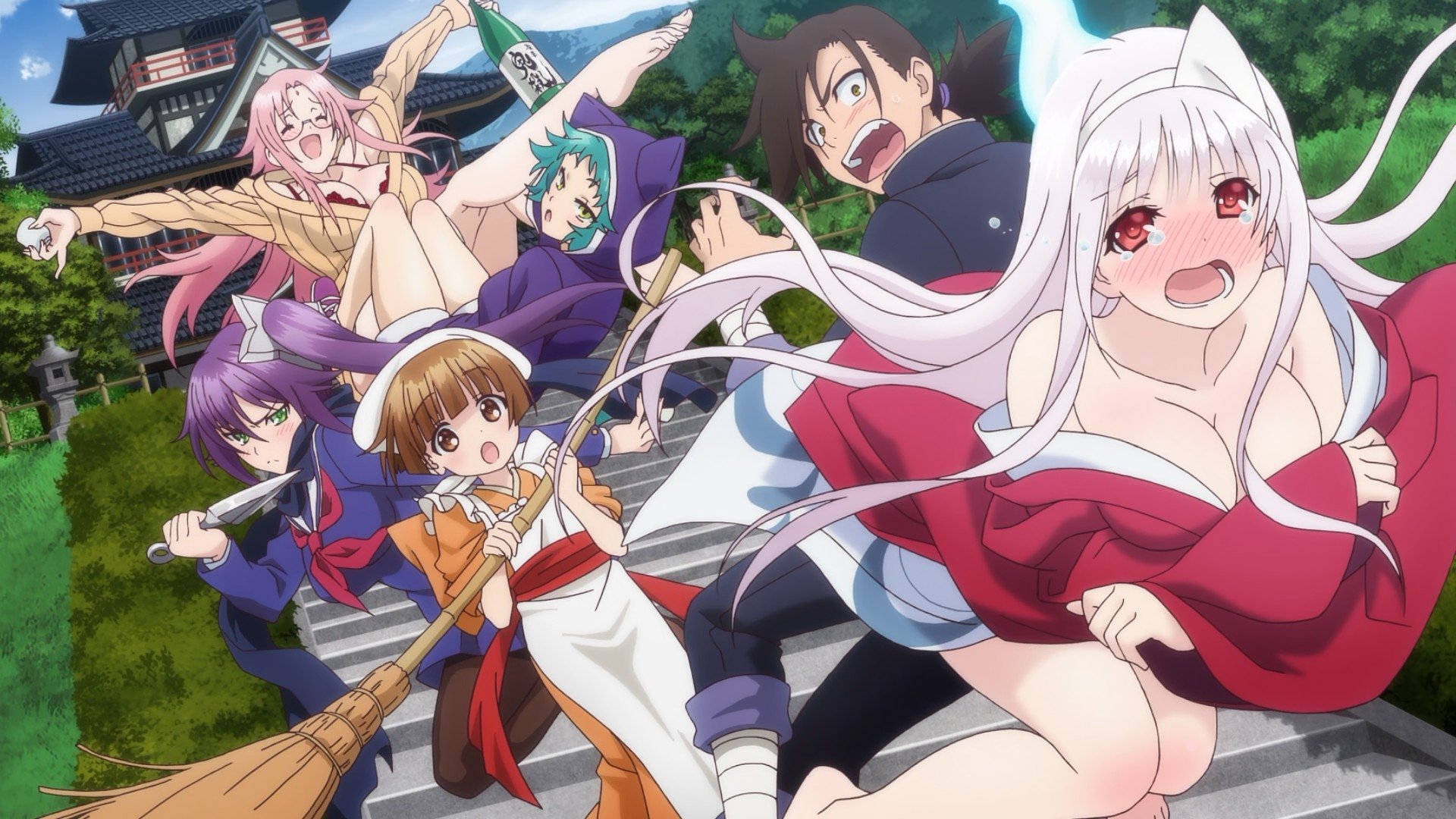 Yuuna and the Haunted Hot Springs Background