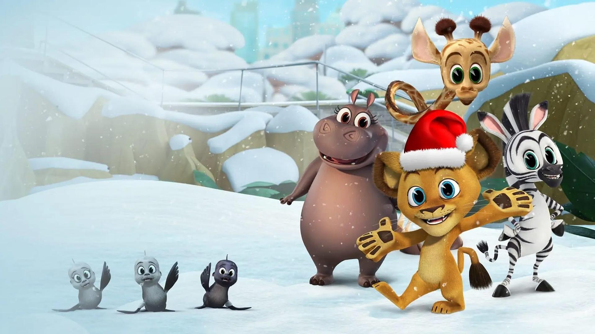 Madagascar: A Little Wild - Holiday Goose Chase Background