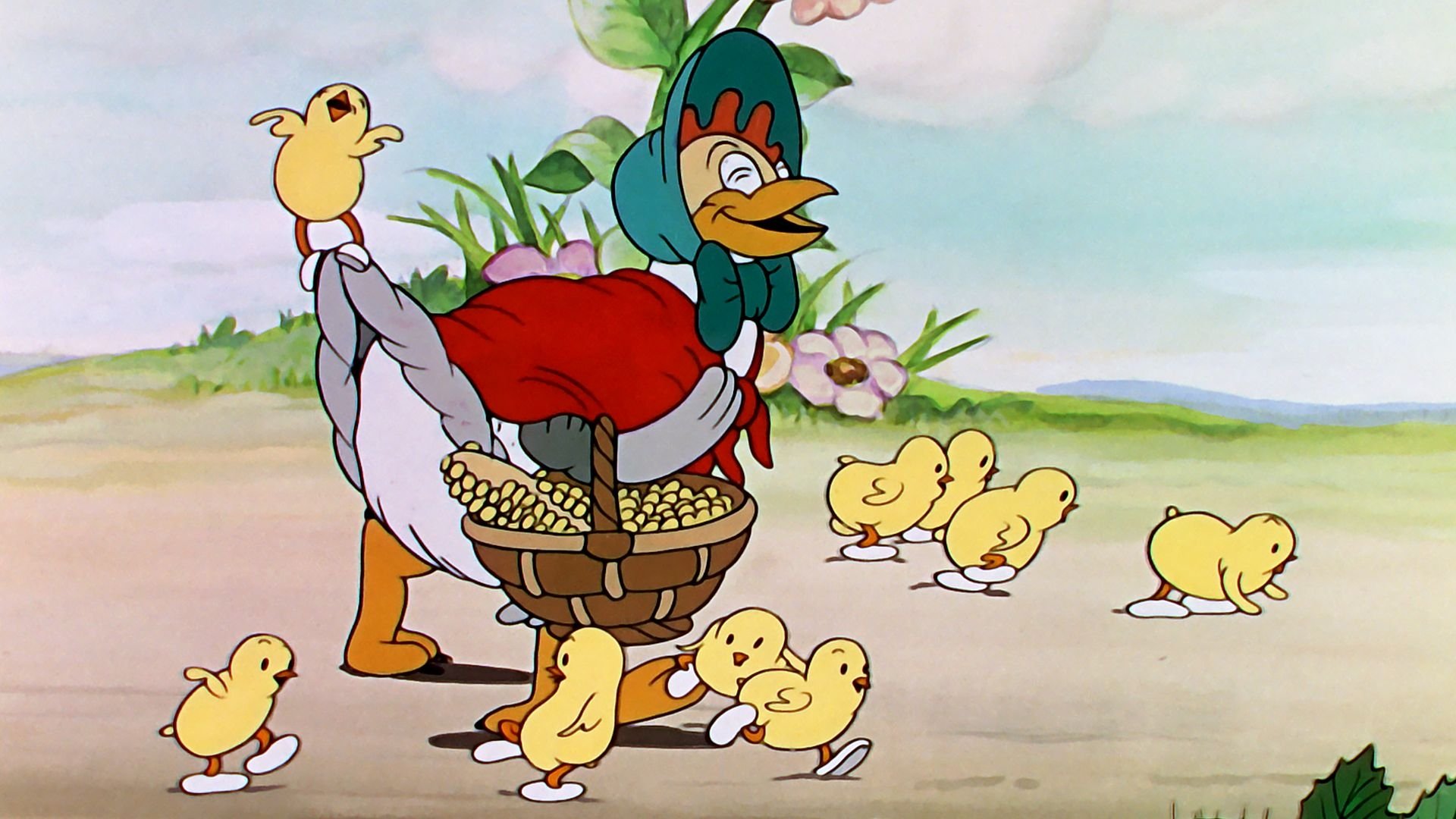 The Wise Little Hen Background