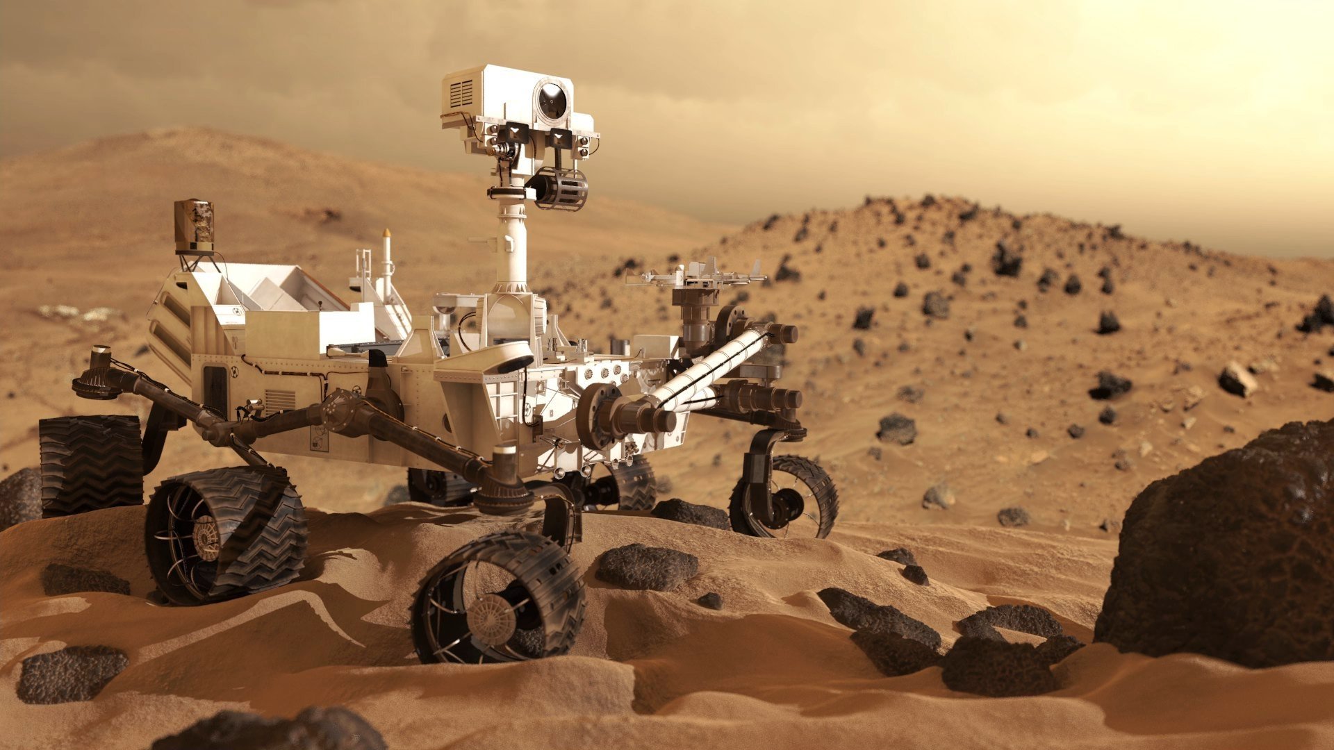 Mars Rising Background