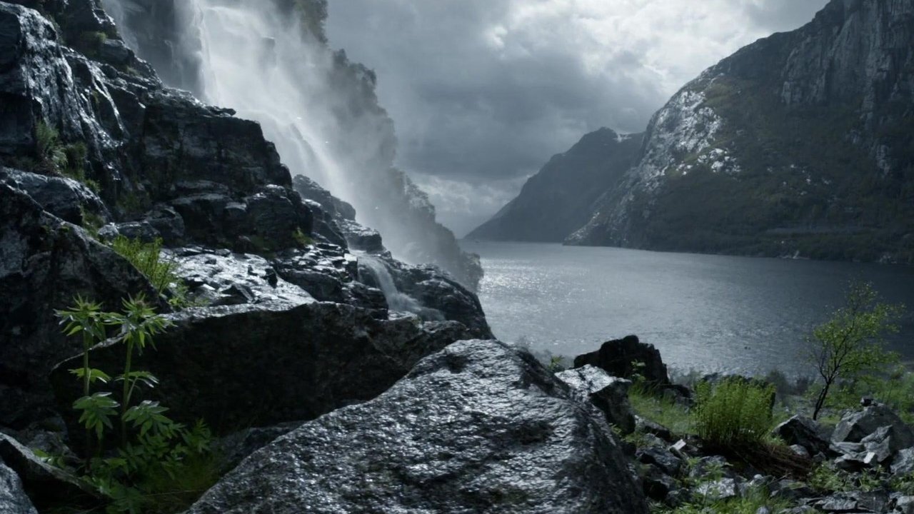 The Norwegian Fjords: Life in the Twilights Background