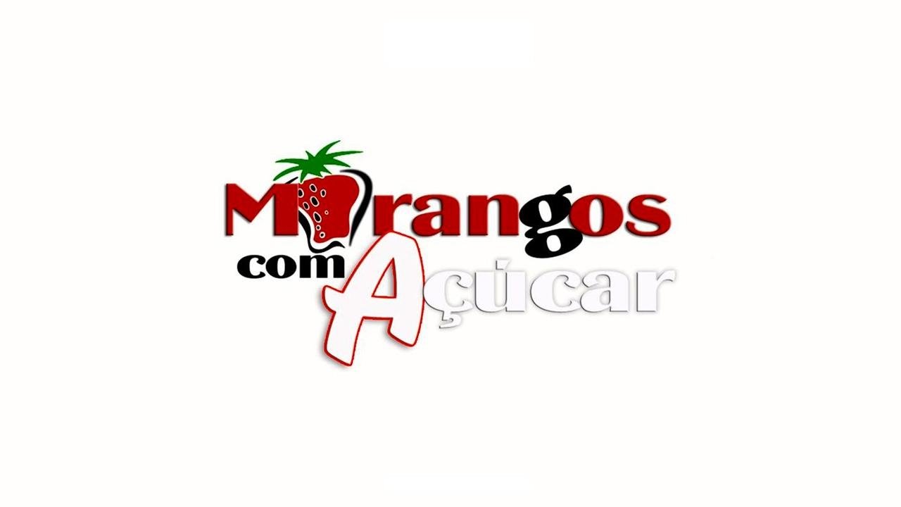Strawberries with Sugar Background