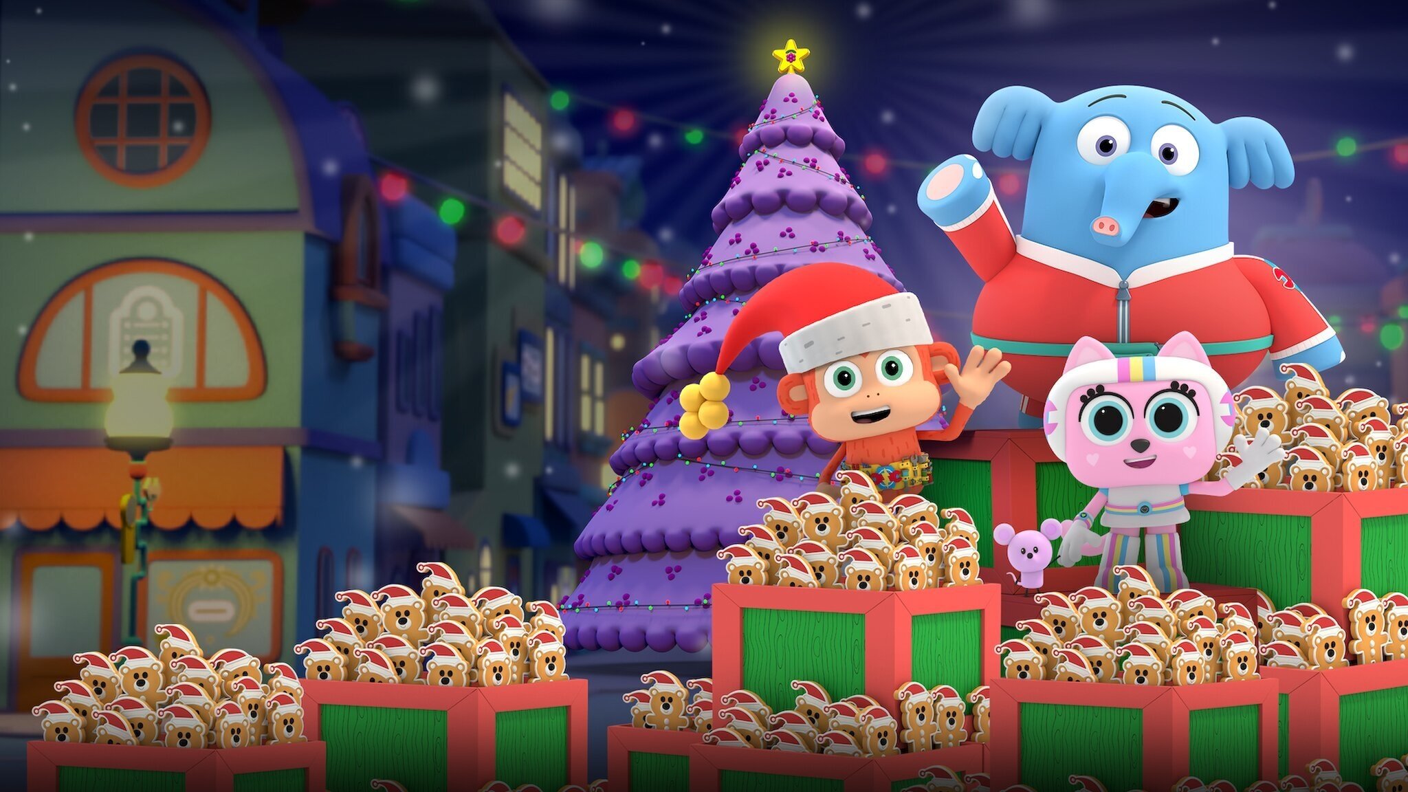 Chico Bon Bon and the Very Berry Holiday Background