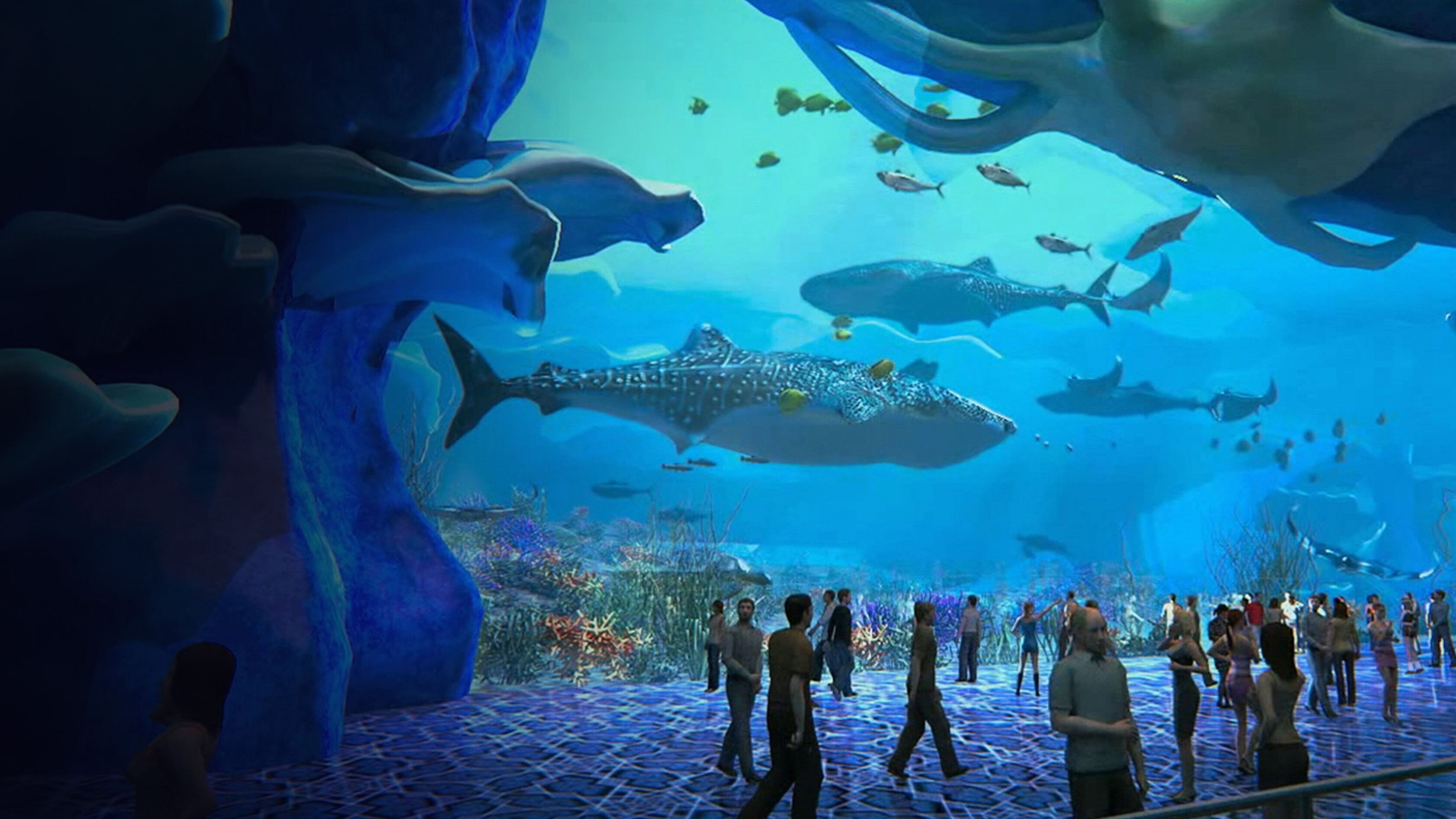 L'acquario più grande del mondo Background