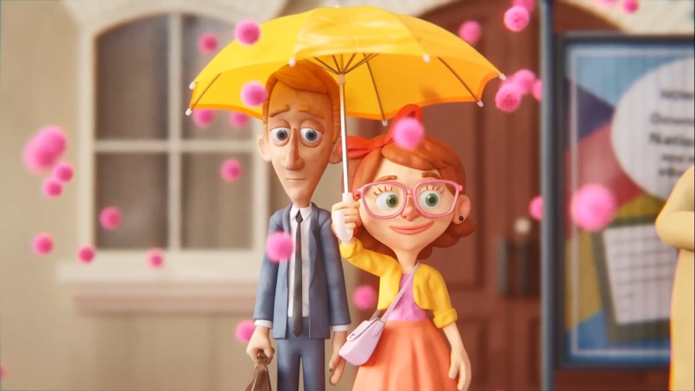 Soft Rain Background
