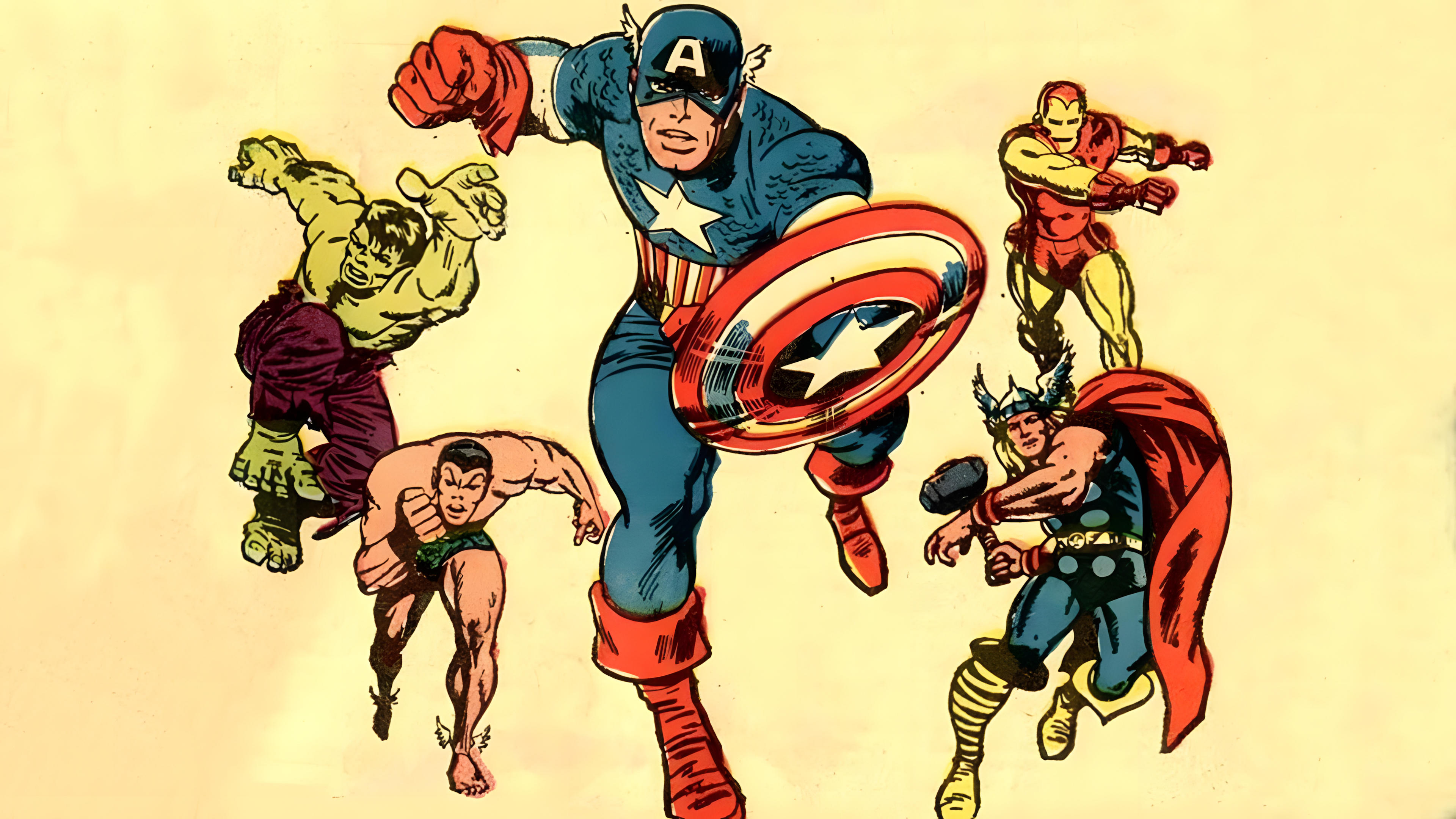 The Marvel Super Heroes Background