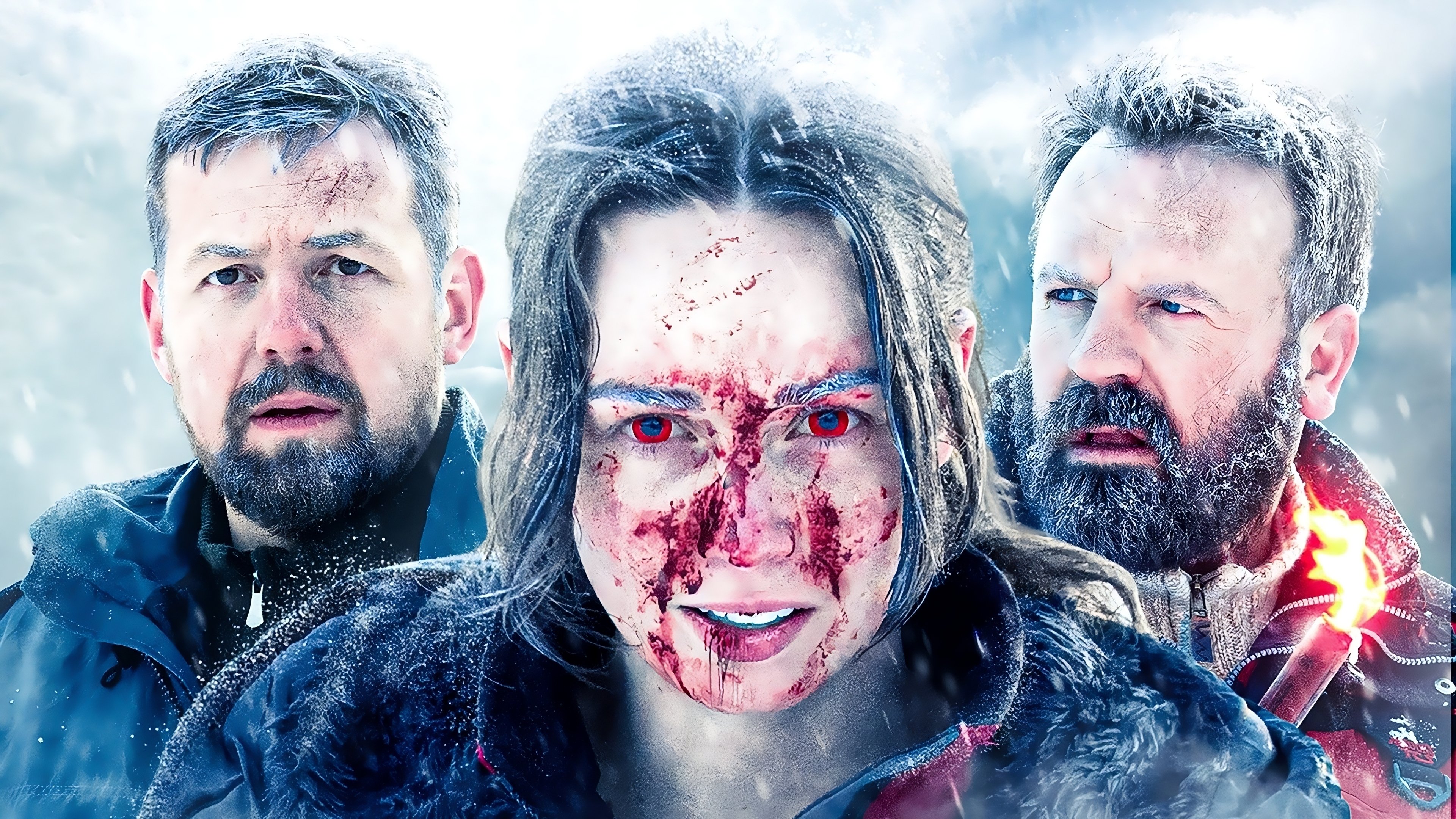 Blood and Snow Background
