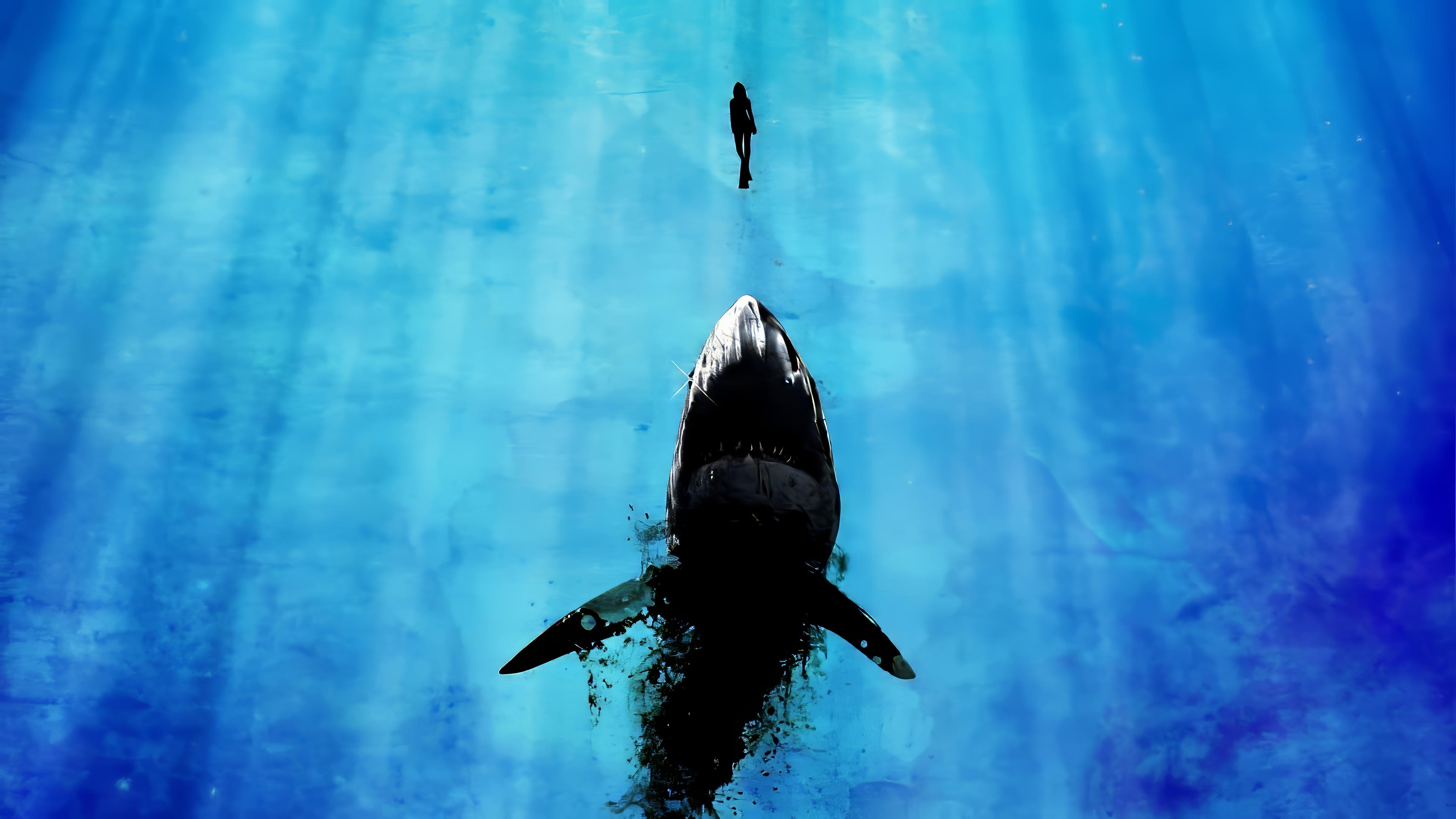 Deep Blue Sea Background