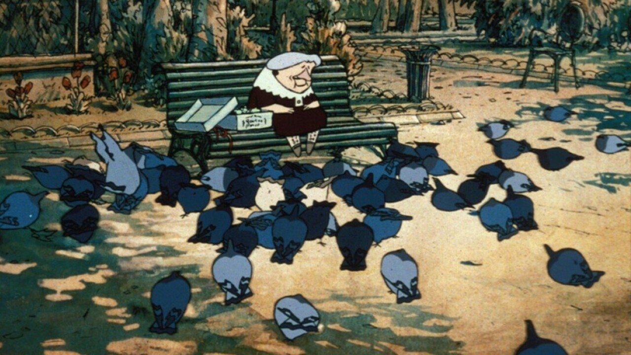The Old Lady and the Pigeons Background